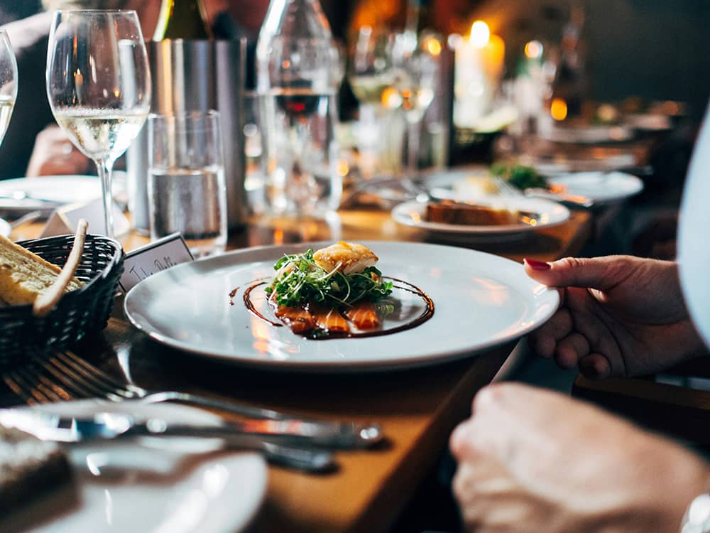 Restaurant dinner
